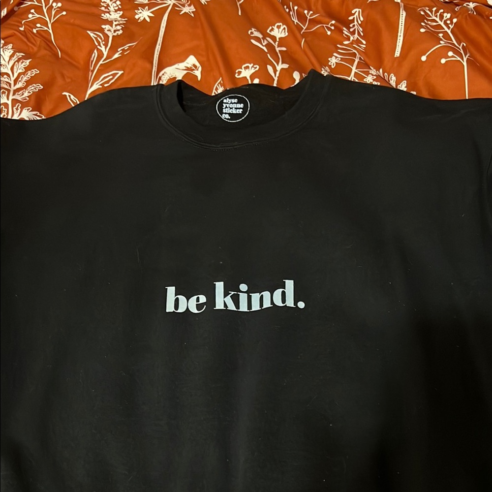 Black 'Be Kind' Sweatshirt
